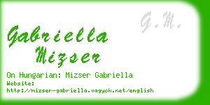 gabriella mizser business card